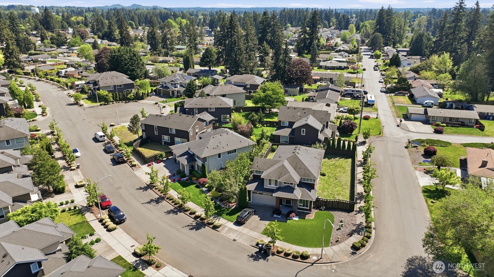 3709 Northeast 24th Street Renton, WA 98056 - Photo 37 of 37 an aerial view of residential houses with outdoor space