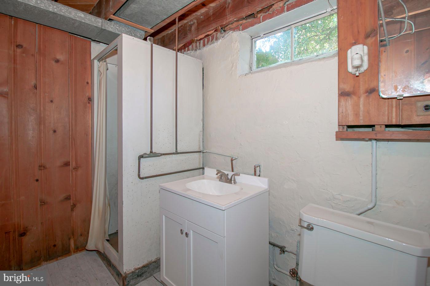 103 Greenbrier Road Towson, MD 21286 - Photo 43 of 53 Basement bathroom - shower, sink & toilet