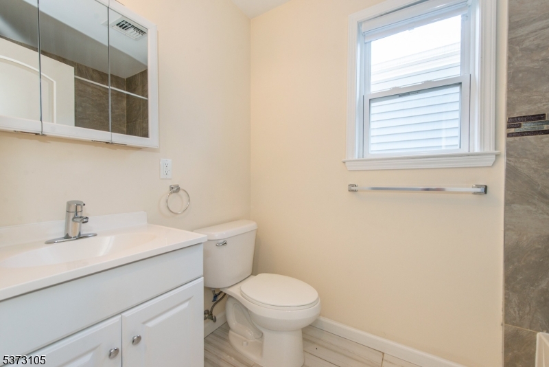 848 Lafayette Street Elizabeth, NJ 07201 - Photo 16 of 21 a bathroom with a sink a toilet and a mirror