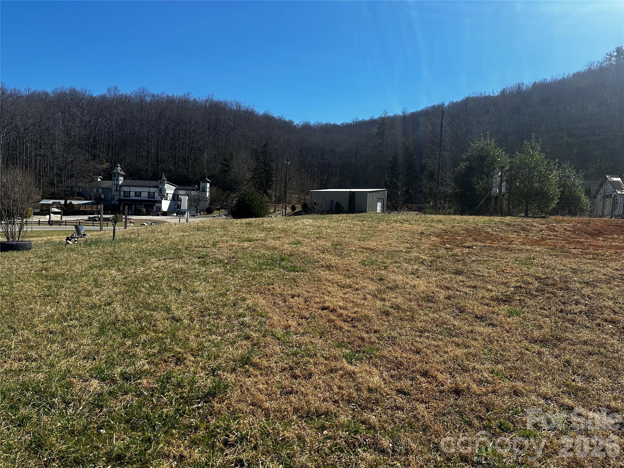 400 Old Dale Road Spruce Pine, NC 28777 - Photo 11 of 24 a backyard of a house with trees