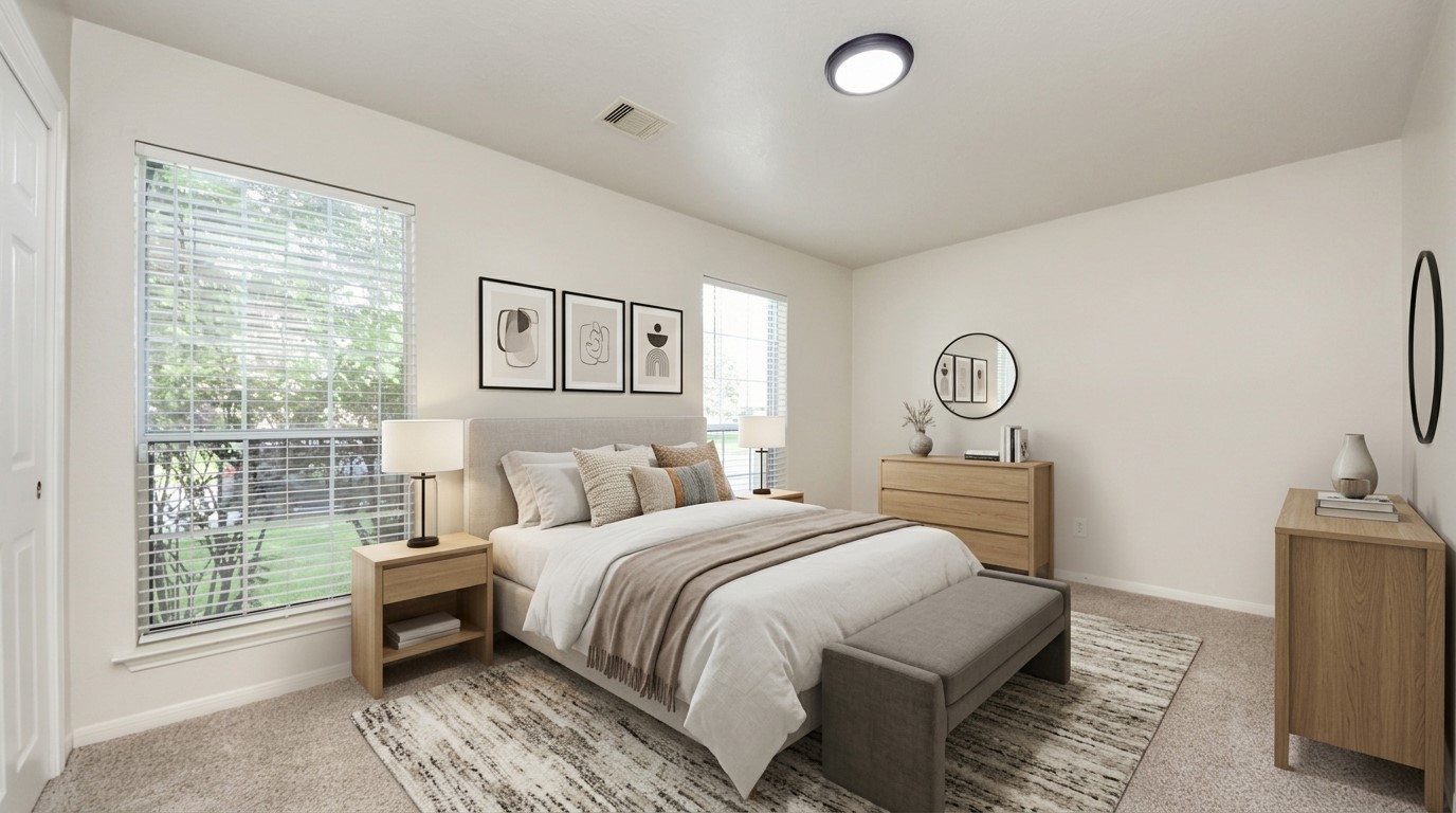 20810 Dappled Ridge Way Humble, TX 77338 - Photo 29 of 40 Virtually Staged - Secondary Bedroom. Bedroom #2.