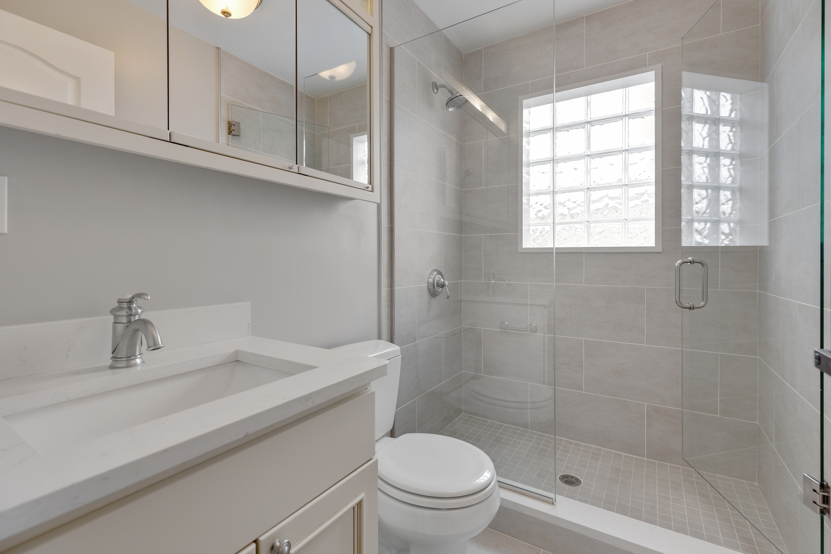 115 Washington Street Glenview, IL 60025 - Photo 29 of 40 a bathroom with a sink a toilet and shower