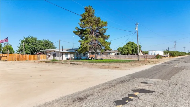 an outdoor space with seating space