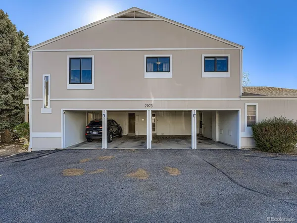 a view of a car in garage