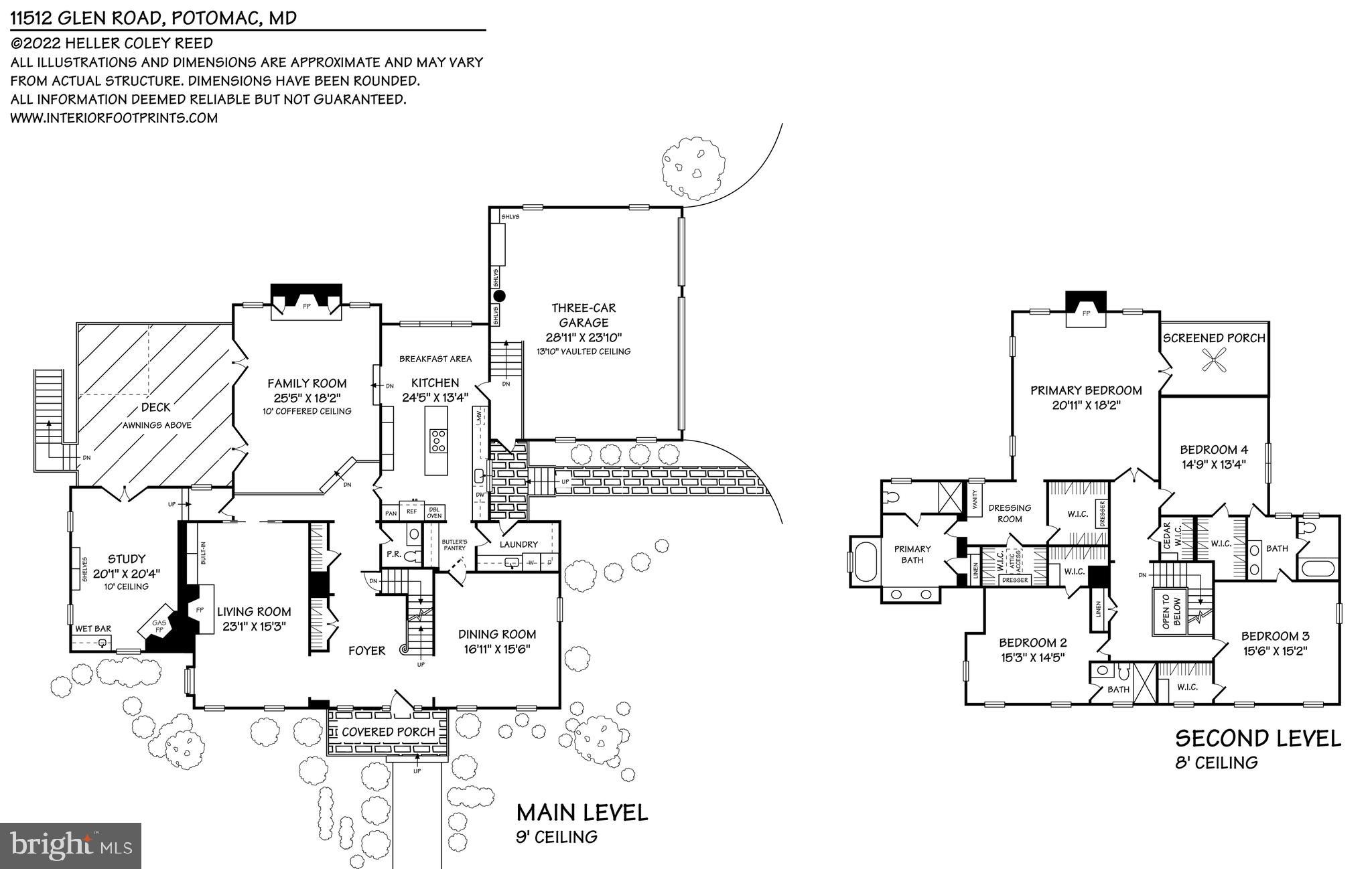 11512 Glen Road Potomac, MD 20854 - Photo 46 of 47 Floor plans - main and upper levels