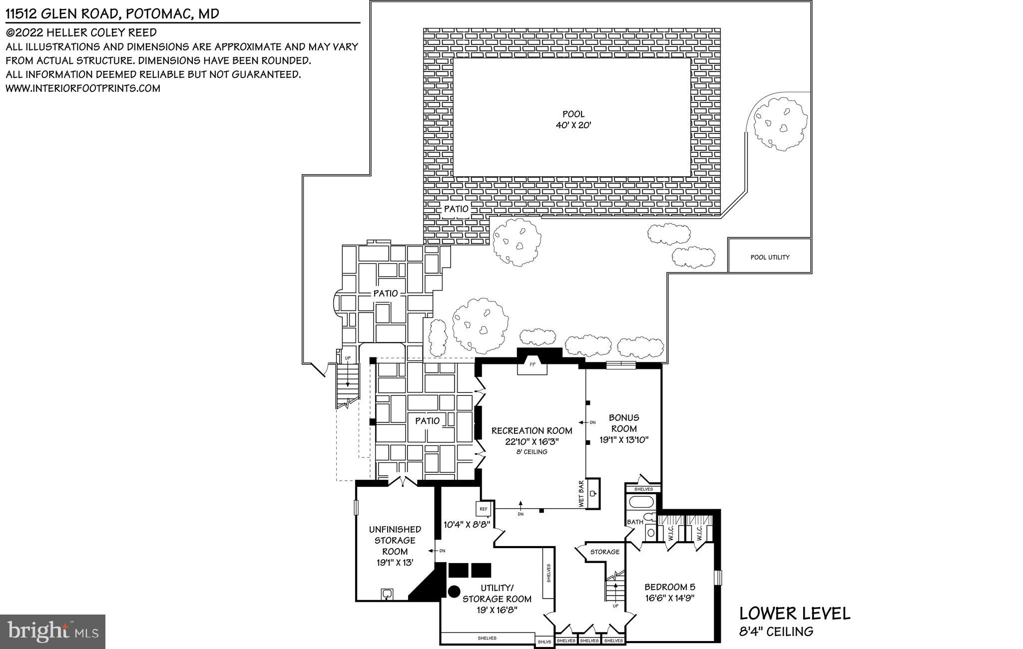 11512 Glen Road Potomac, MD 20854 - Photo 47 of 47 Floor plan - lower level