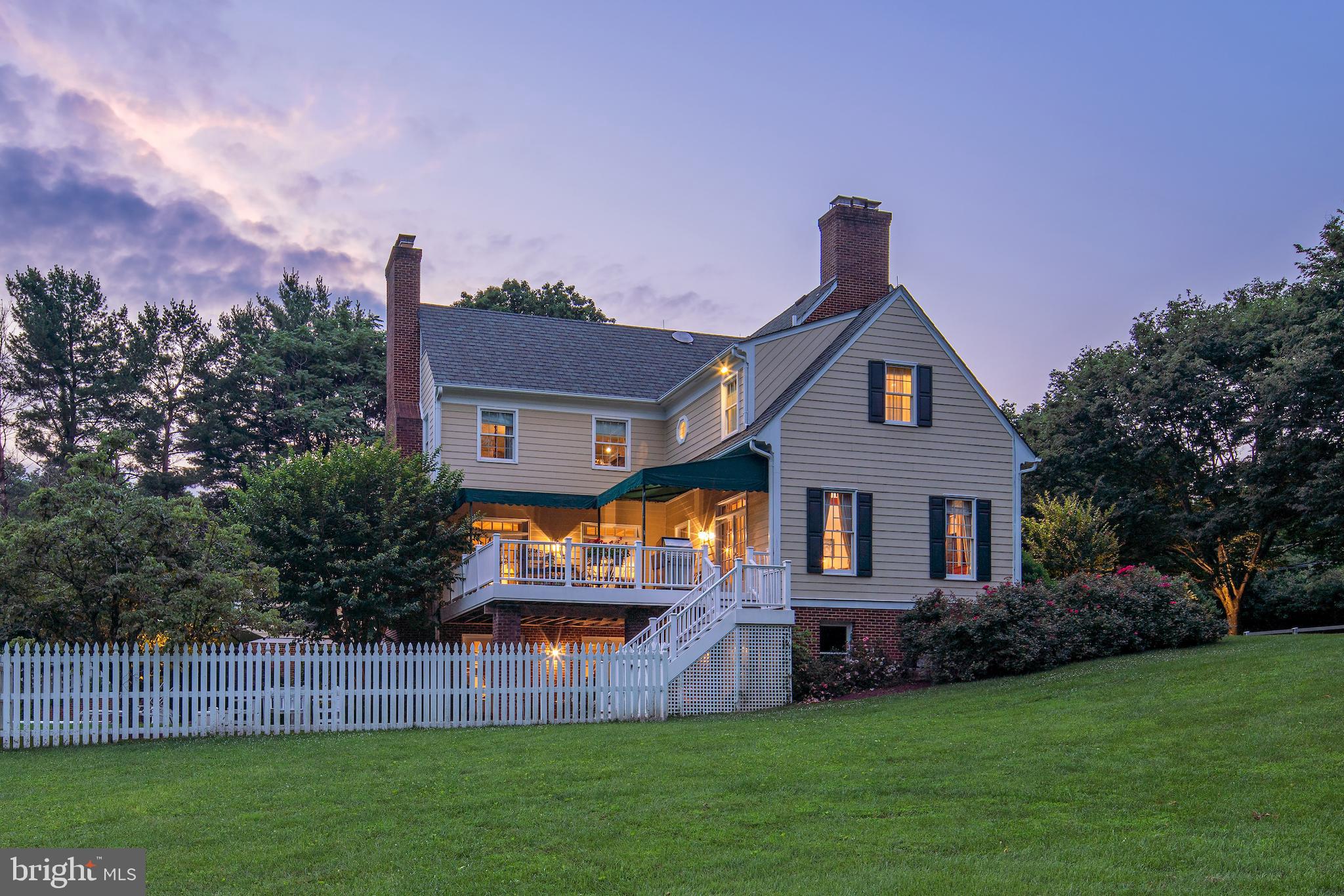 11512 Glen Road Potomac, MD 20854 - Photo 5 of 47 Side view, with upper deck & stairs to pool deck