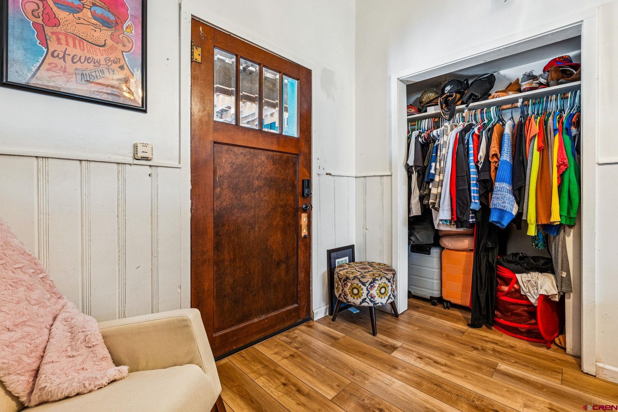 476 East 5th Street Durango, CO 81301 - Photo 2 of 40 a view of walk in closet with clothes and shoes
