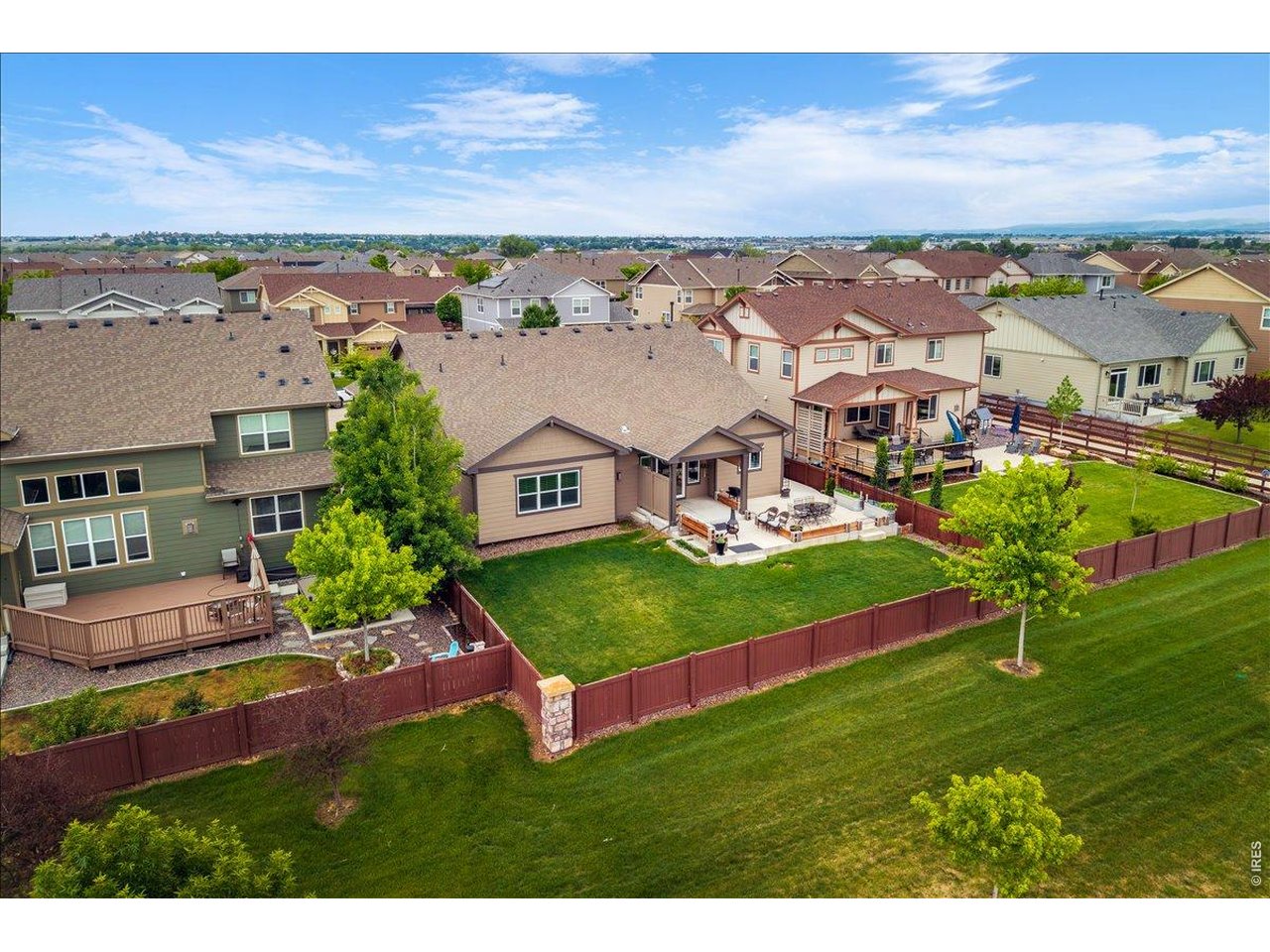6096 Story Road Timnath, CO 80547 - Photo 44 of 50 an aerial view of a house with a garden