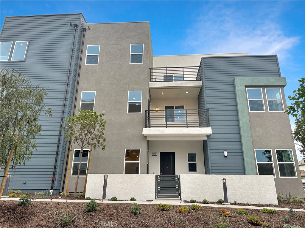 a front view of a house