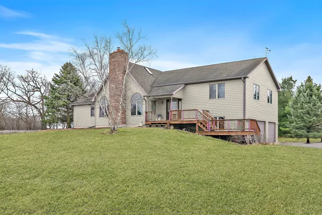 a view of a house with patio