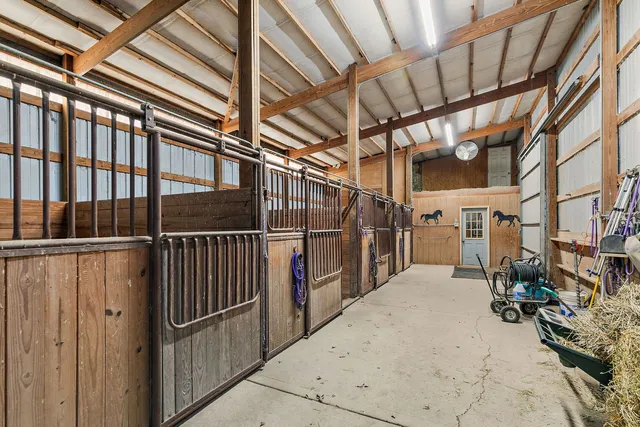 a view of a lake with outdoor space
