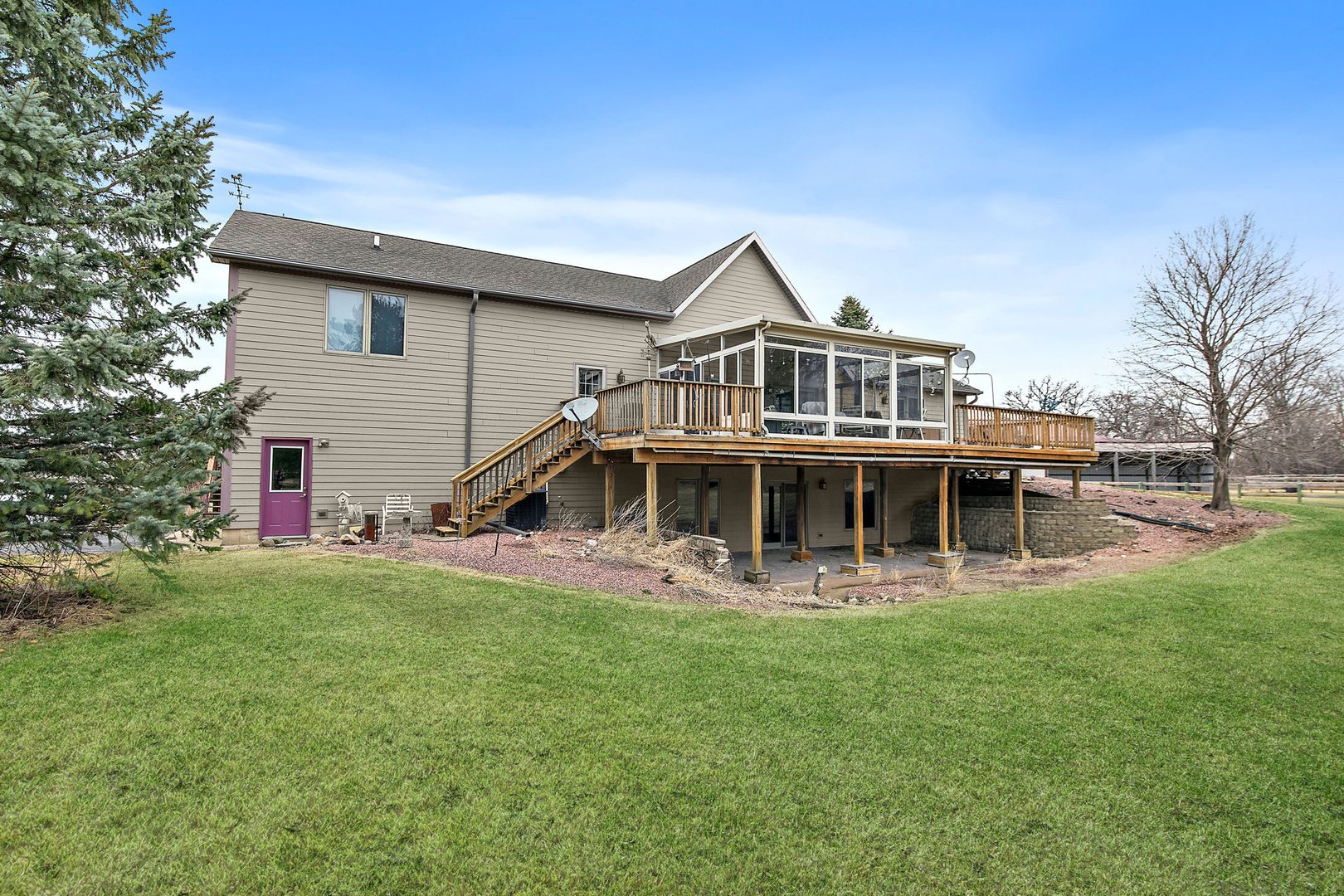 14N700 Factly Road Sycamore, IL 60178 - Photo 68 of 73 a view of a house with a yard porch and sitting area