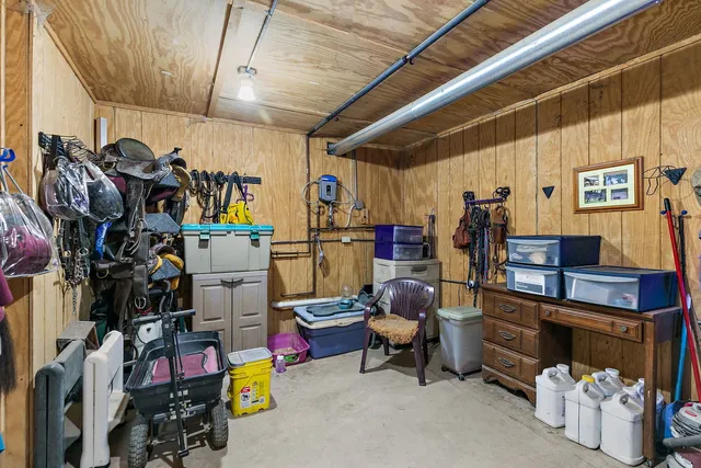 a view of storage and utility room