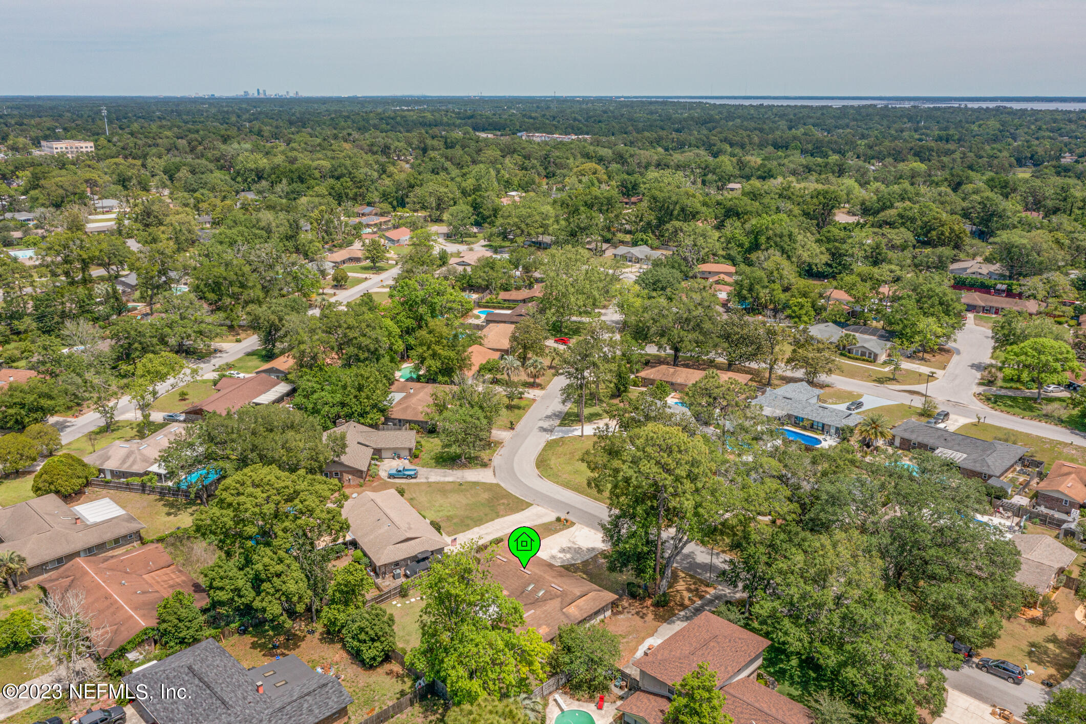 71 Vanderford Road East Orange Park, FL 32073 - Photo 41 of 52 an aerial view of residential houses with outdoor space and trees