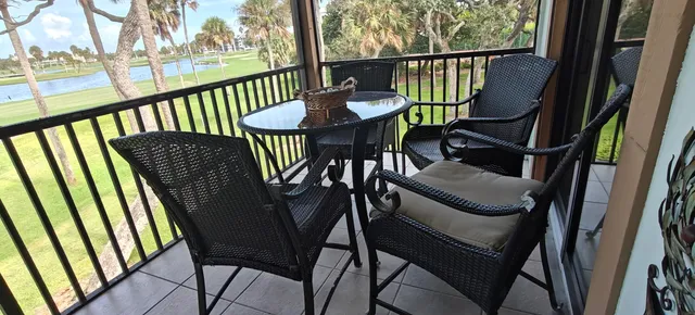 a view of a chairs in balcony