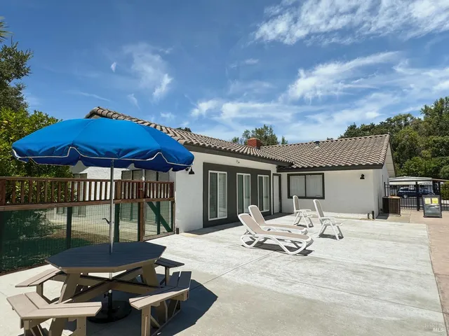 a view of outdoor space with lots of green space