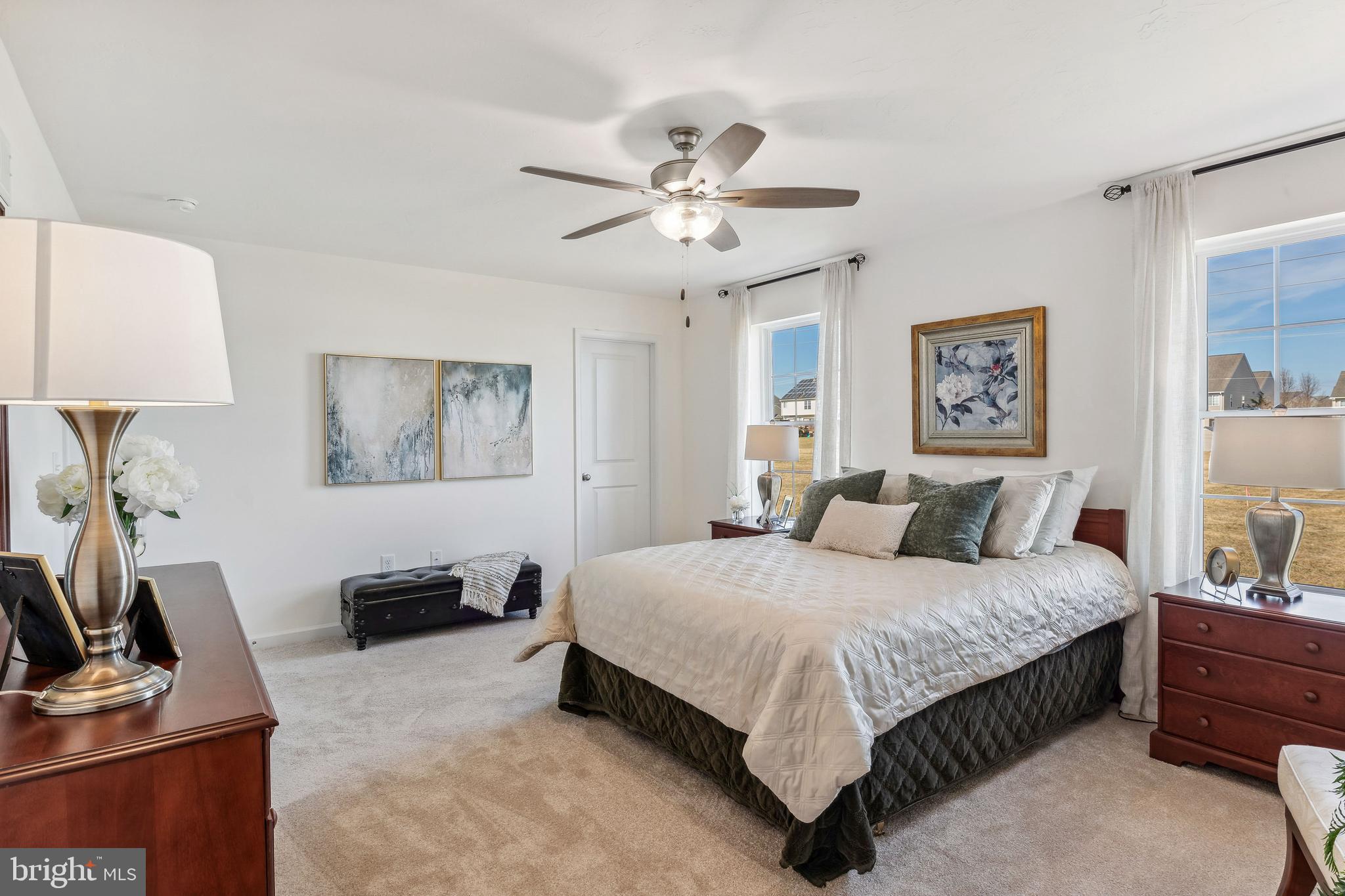 2601 Village Road Dover, PA 17315 - Photo 13 of 20 a bedroom with a bed workspace and a window