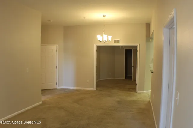 a view of an empty room