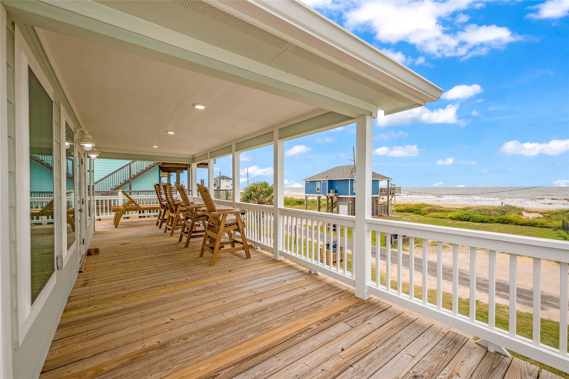 2477 Gilmore Crystal Beach, TX 77650 - Photo 2 of 40 a view of a balcony with chairs