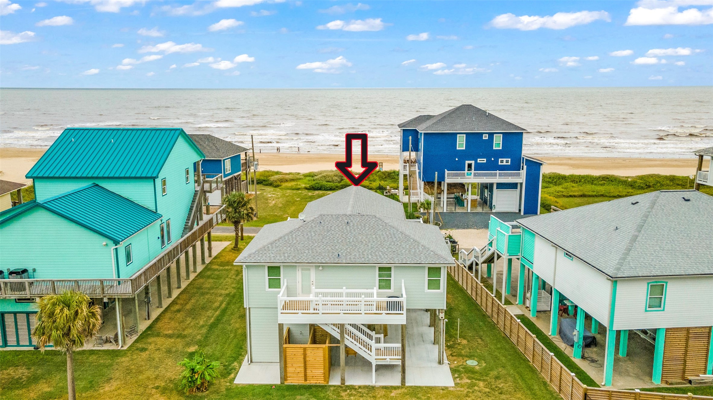 2477 Gilmore Crystal Beach, TX 77650 - Photo 6 of 40 a aerial view of a house with a ocean view
