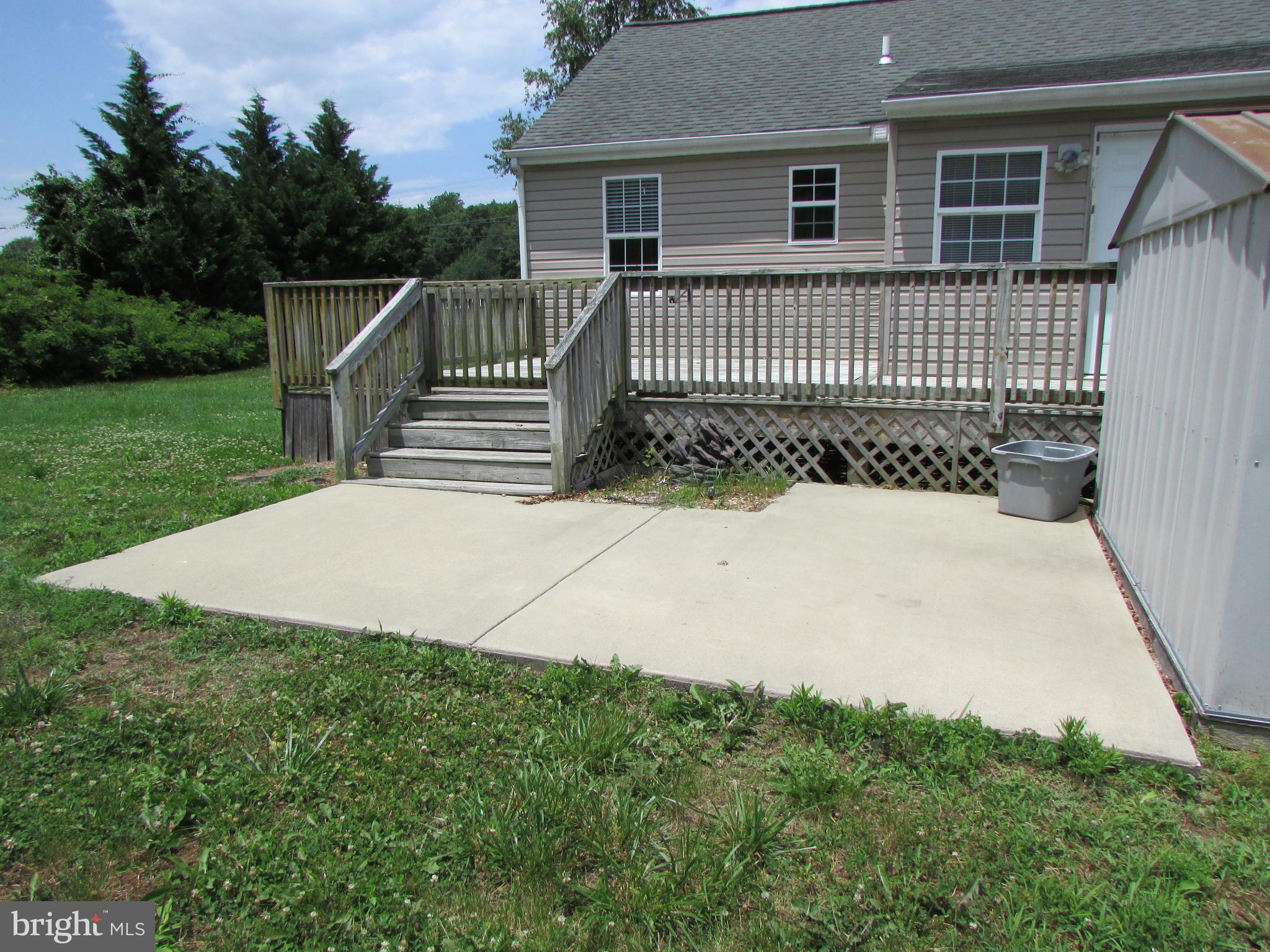11563 Ridgely Road Ridgely, MD 21660 - Photo 20 of 30 Deck & Concrete Pad