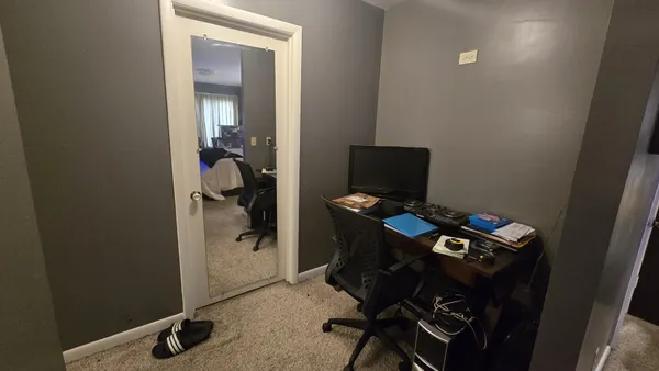 view of a room with gym equipment