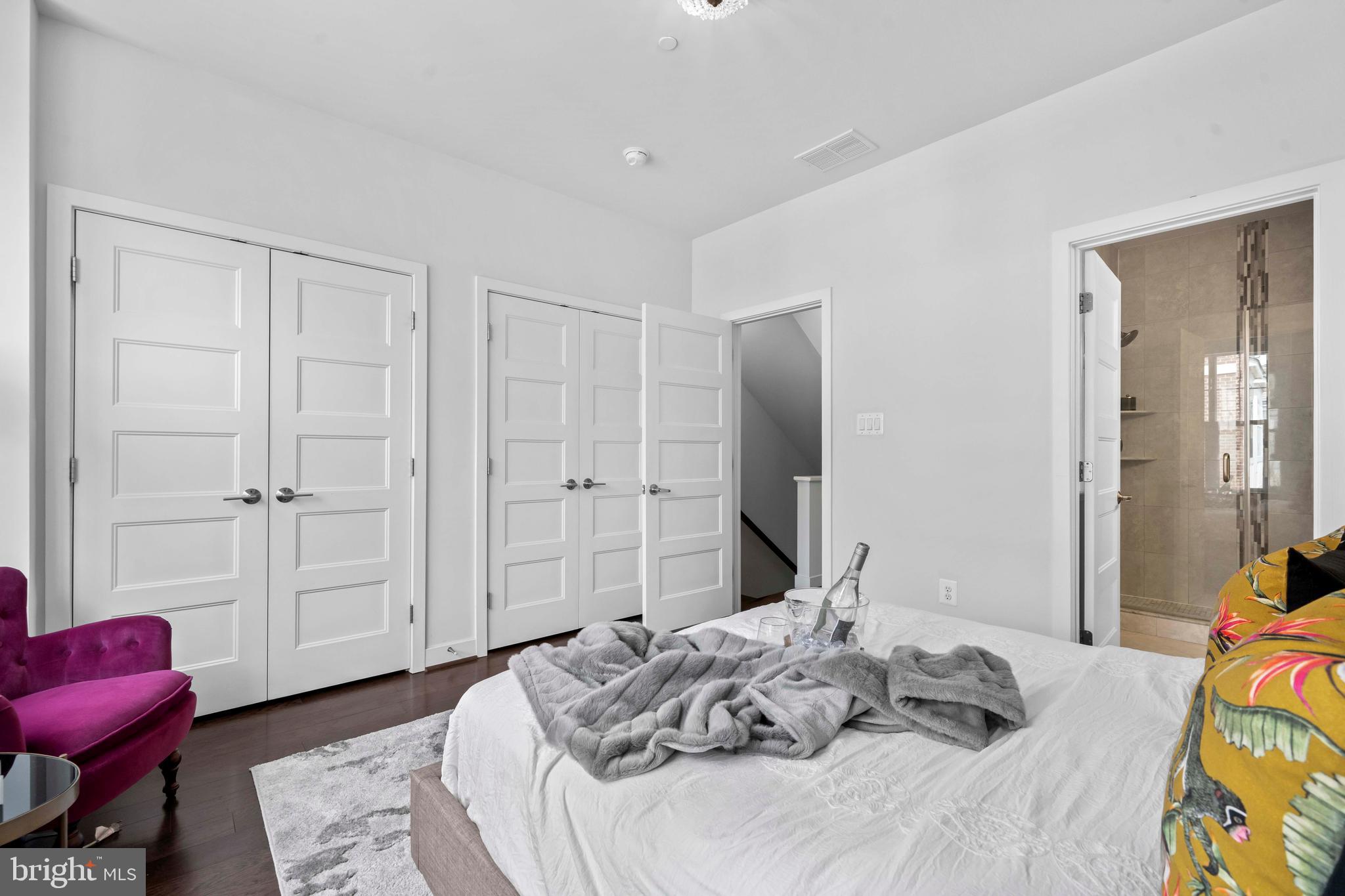 3334 7th Street Northeast Washington, DC 20017 - Photo 21 of 38 a bedroom with a bed and a couch