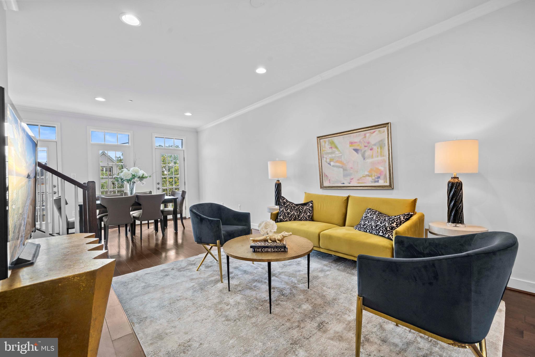 3334 7th Street Northeast Washington, DC 20017 - Photo 8 of 38 a living room with furniture wooden floor and a view