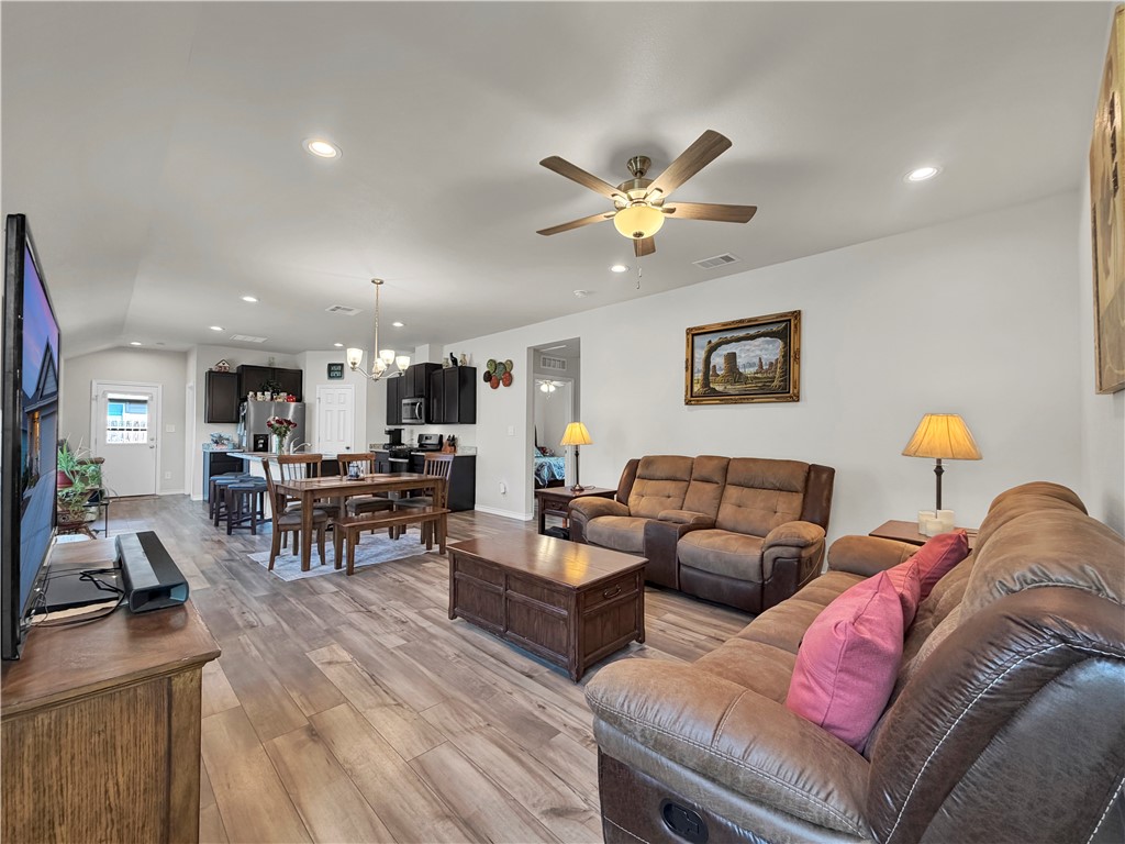2301 Soothing Street Corpus Christi, TX 78418 - Photo 5 of 25 a living room with furniture and wooden floor