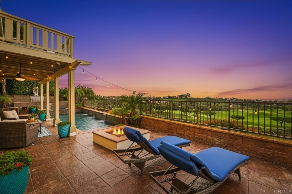 1375 Ravean Court Encinitas, CA 92024 - Photo 21 of 75 a view of a roof deck with couches and wooden floor
