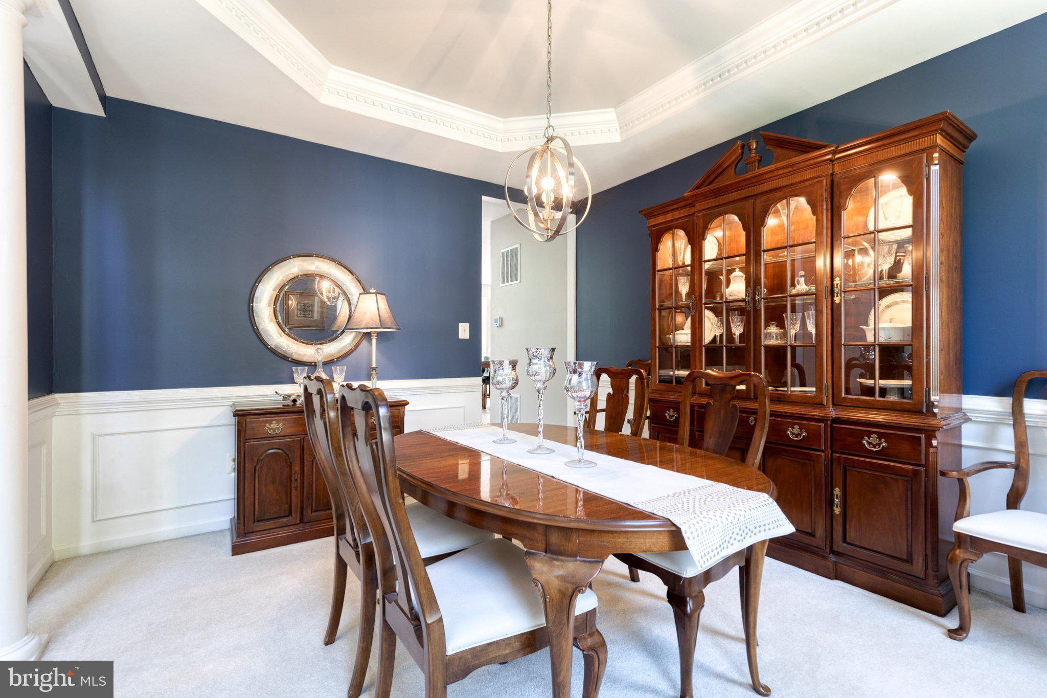 9741 Starling Road Ellicott City, MD 21042 - Photo 21 of 64 Elegant dining space with rich hues.