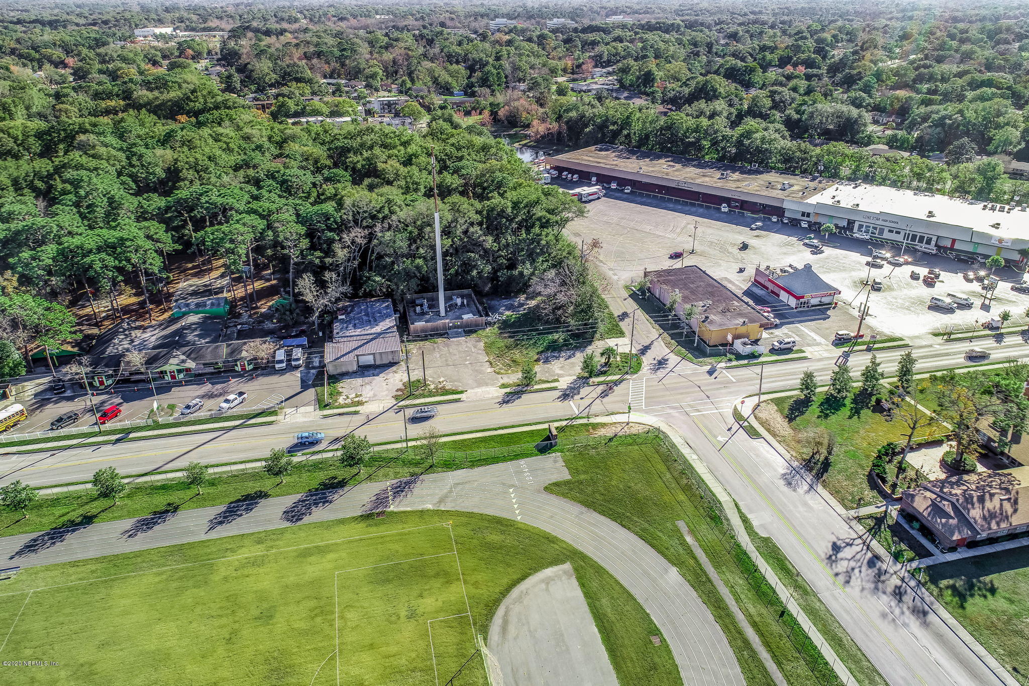 0 Tracy Road Jacksonville, FL 32211 - Photo 4 of 13 an aerial view of a house with a swimming pool