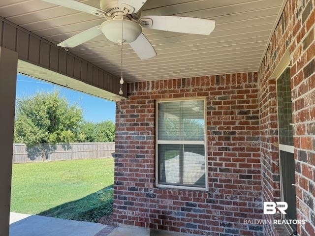 15577 Talus Court Foley, AL 36535 - Photo 19 of 28 View of patio / terrace featuring ceiling fan