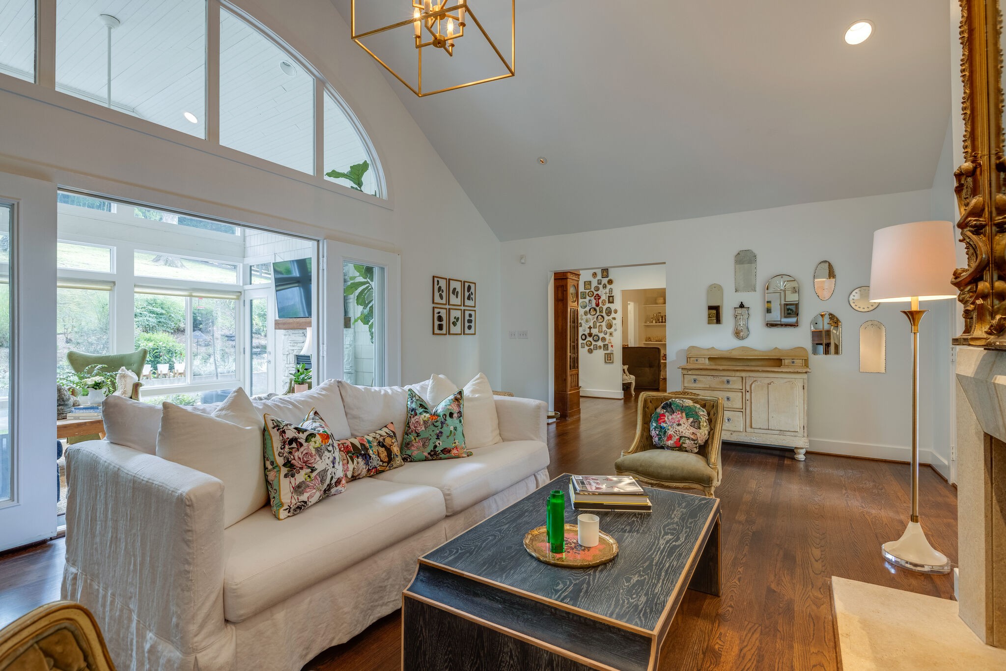 915 Overton Lea Road Nashville, TN 37220 - Photo 21 of 47 a living room with furniture and a wooden floor