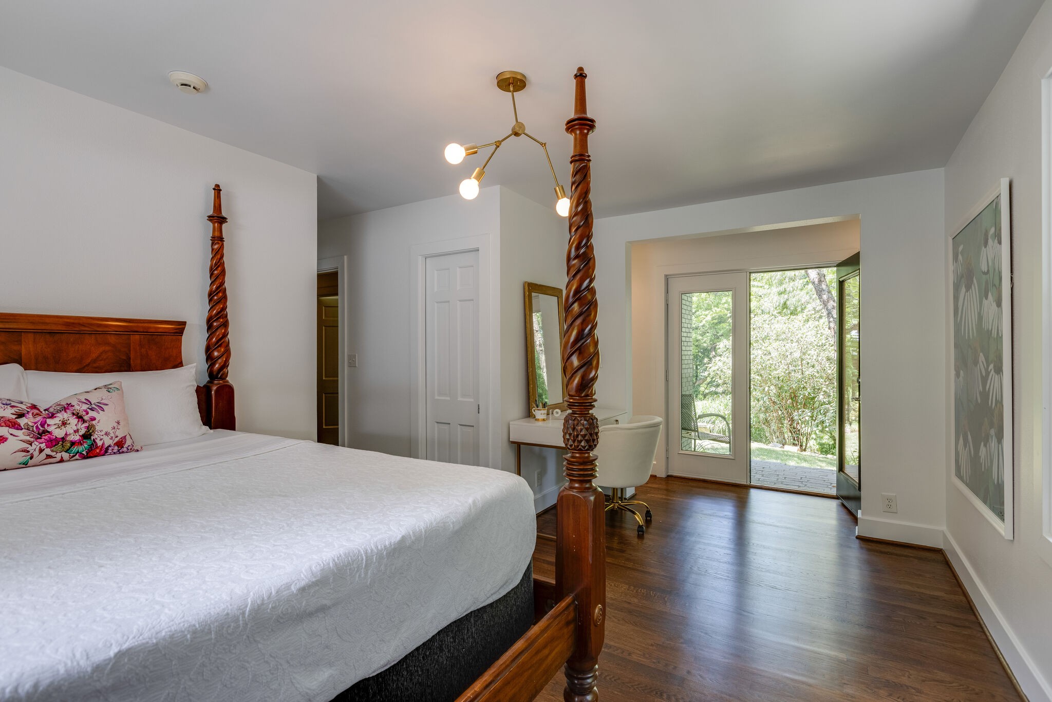 915 Overton Lea Road Nashville, TN 37220 - Photo 25 of 47 a bedroom with a bed and a large window