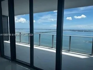 a view of a glass door door