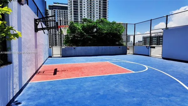 a view of basketball court