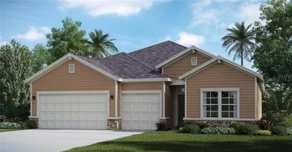 front view of a house and a yard