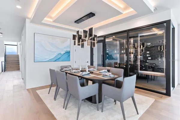 a bathroom with a double vanity sink mirror and double