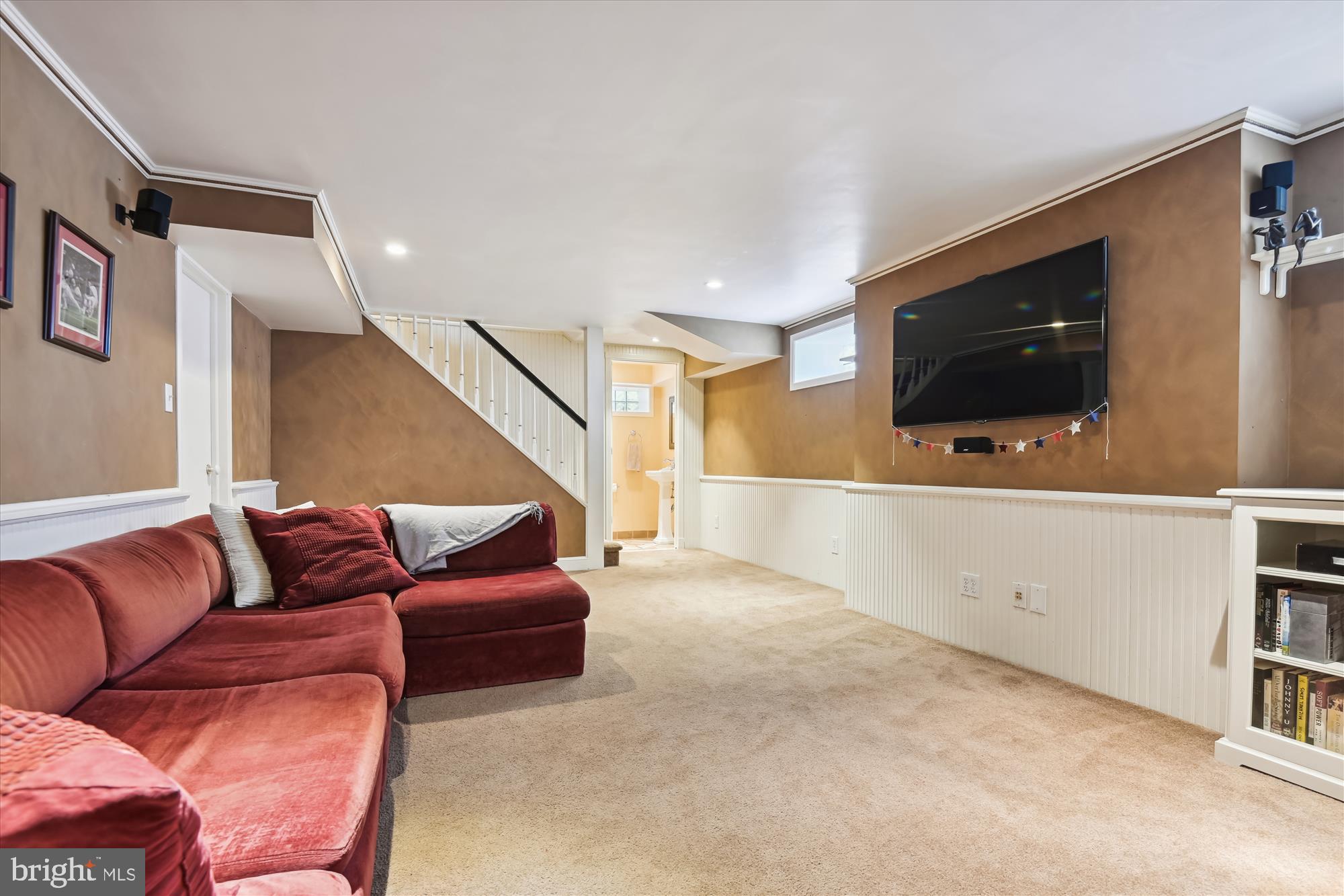 6400 Murray Hill Road Baltimore, MD 21212 - Photo 57 of 71 Partially finished Basement w/ wainscoting