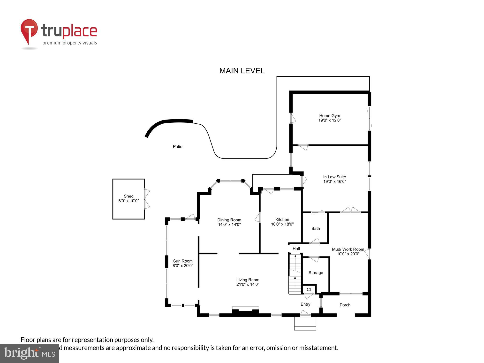 6400 Murray Hill Road Baltimore, MD 21212 - Photo 69 of 71 Main Level Floor plan-- see interactive tour