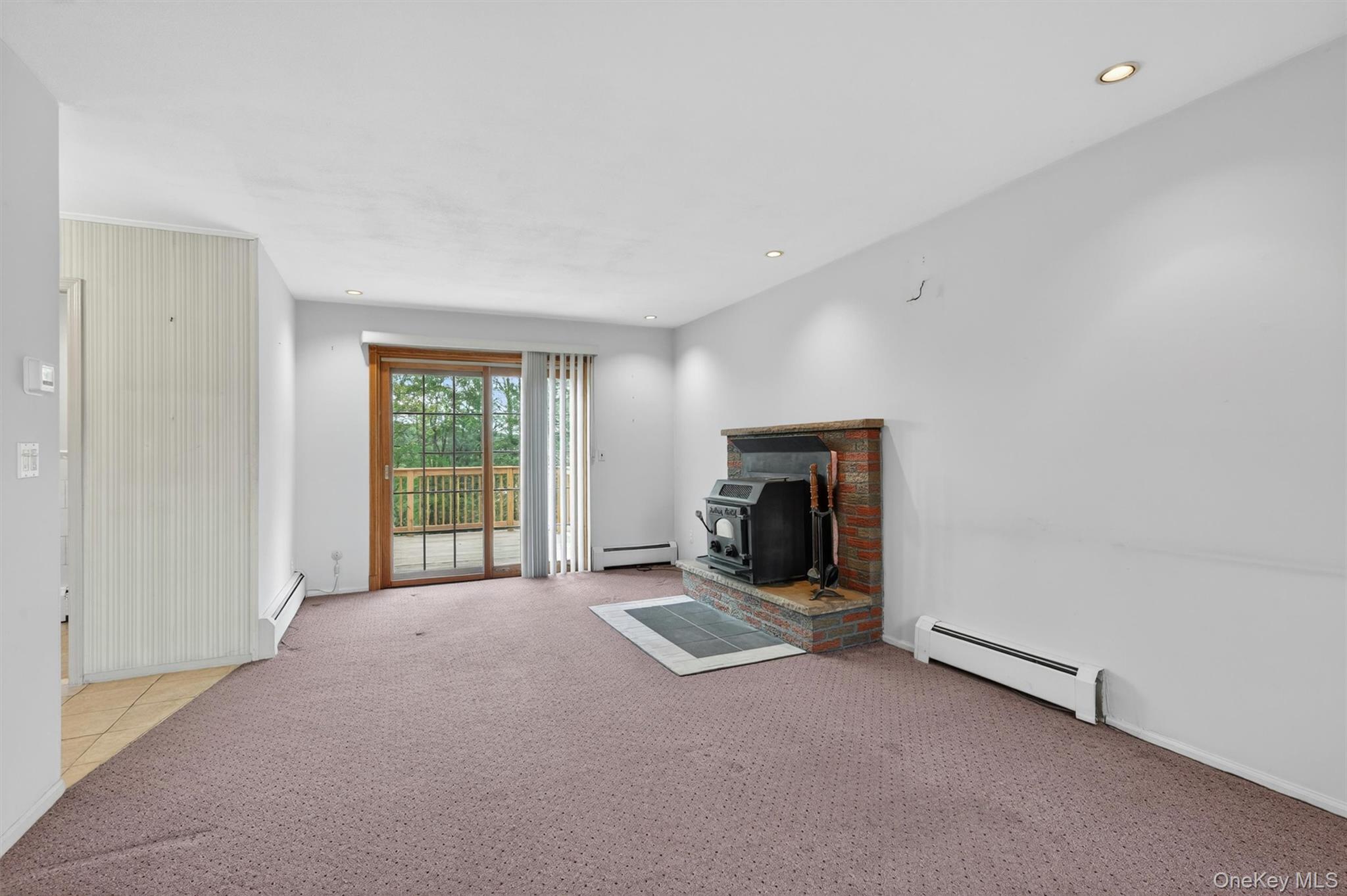 155 Pine Tree Road Monroe, NY 10950 - Photo 19 of 49 a view of an empty room with a fireplace and a window