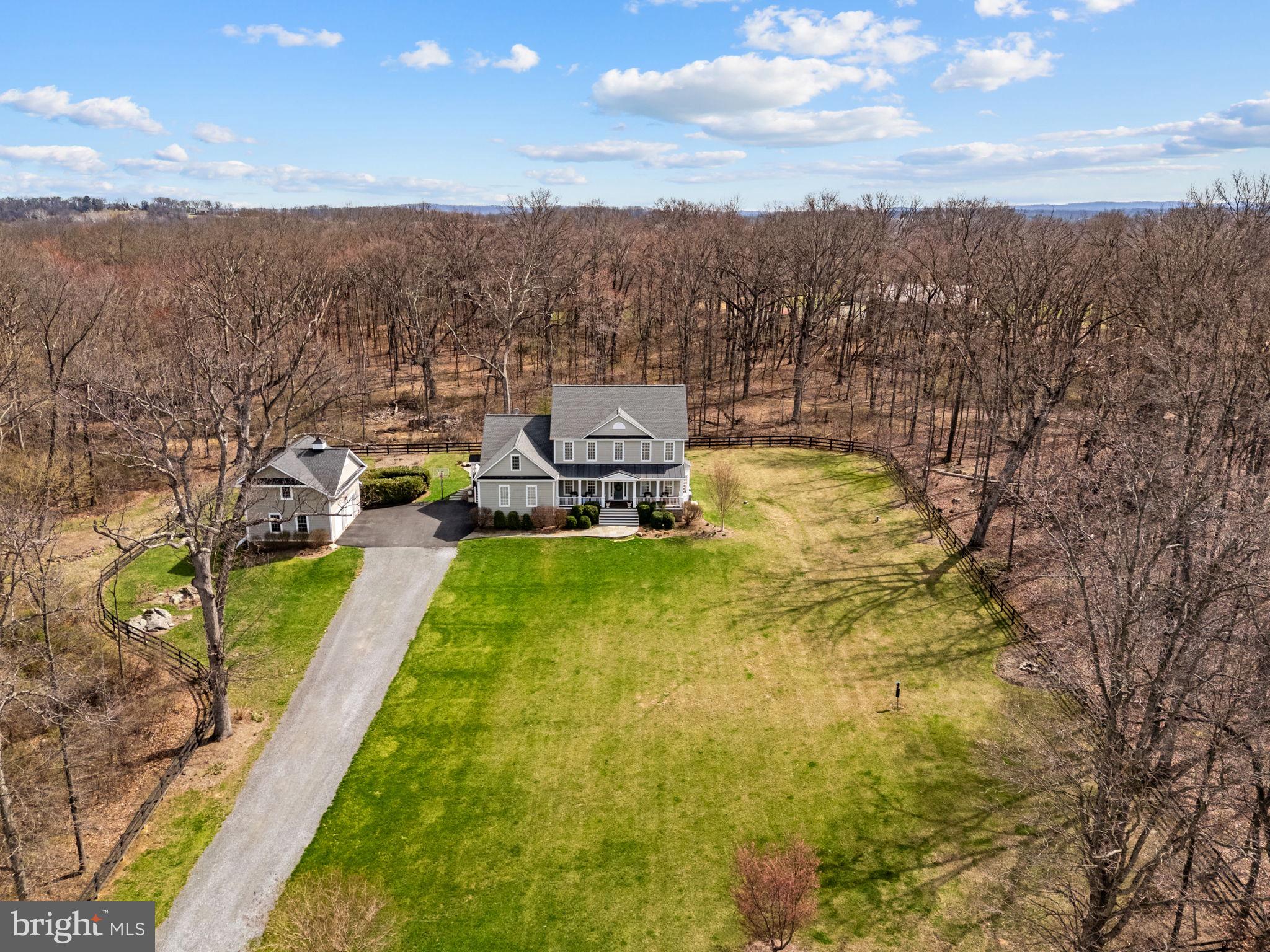 18940 Airmont Road Purcellville, VA 20132 - Photo 75 of 91 Aerial Front View of this Stunning Property