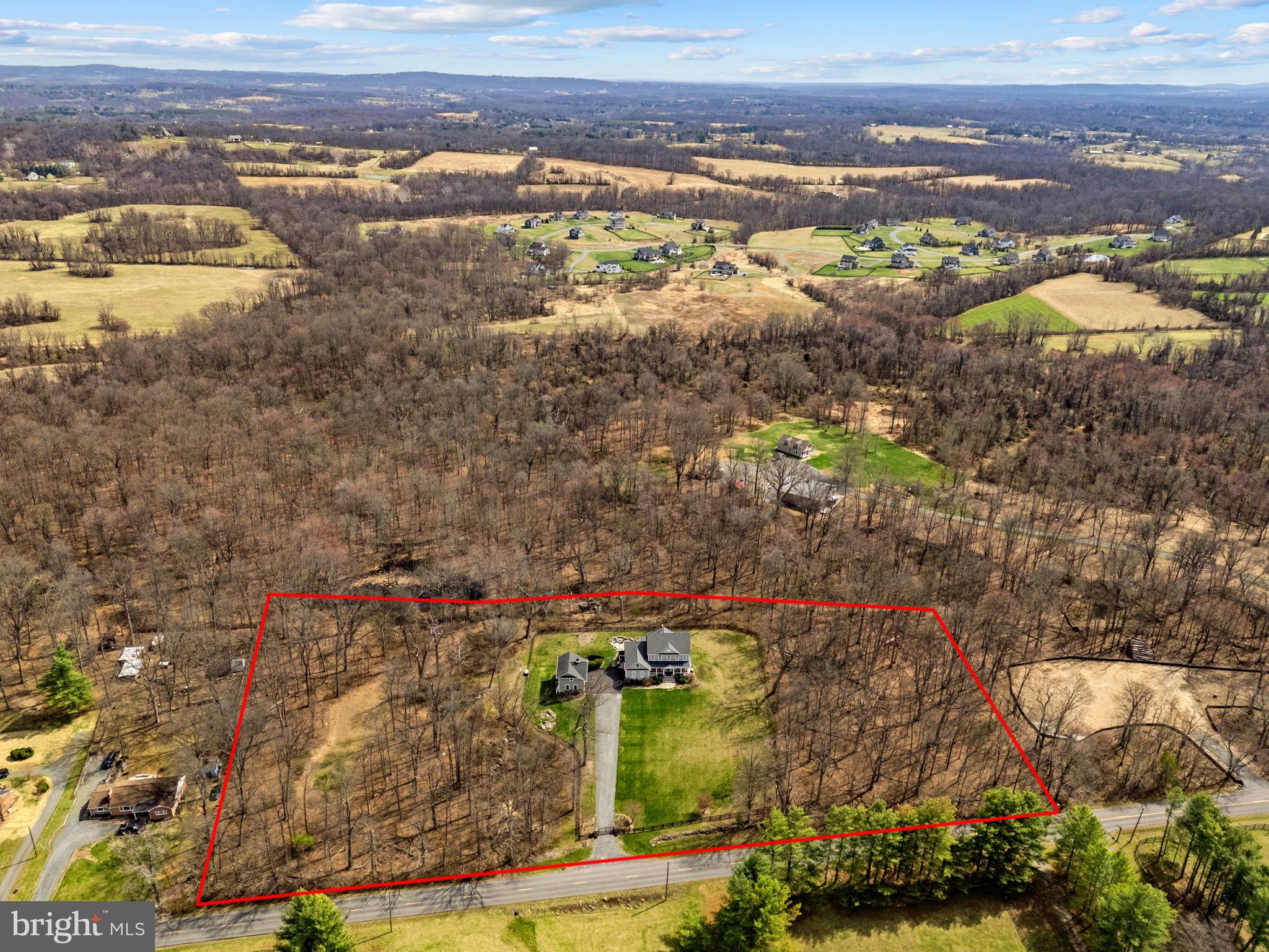 18940 Airmont Road Purcellville, VA 20132 - Photo 82 of 91 Aerial View Showcasing 4.38 Acres