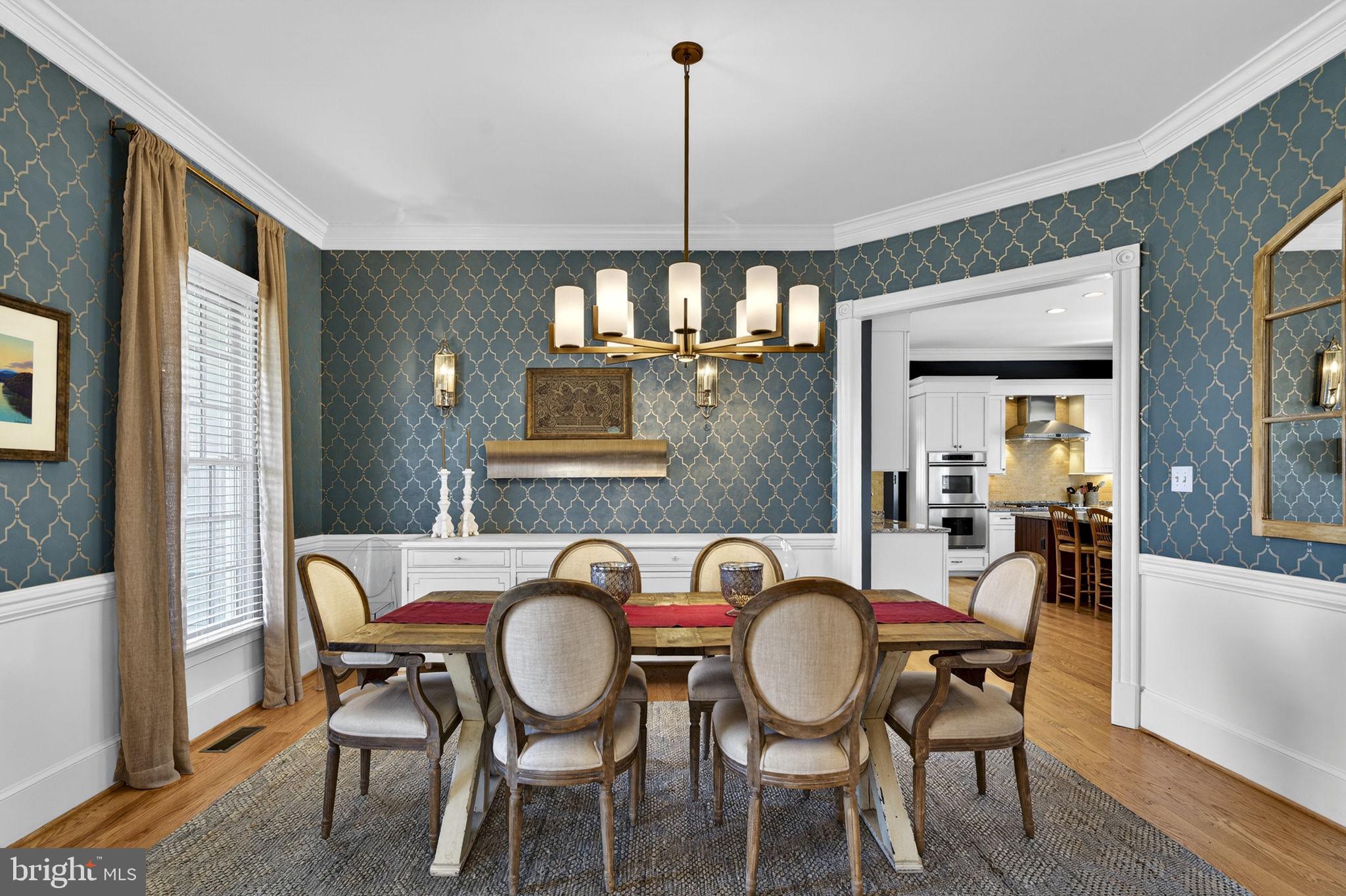 18940 Airmont Road Purcellville, VA 20132 - Photo 9 of 91 Formal Dining Room with Custom Finishes