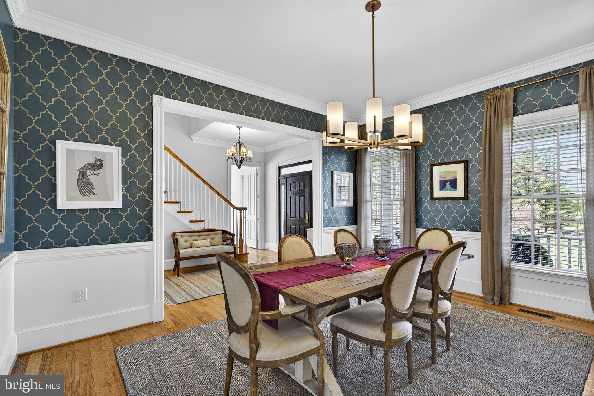 18940 Airmont Road Purcellville, VA 20132 - Photo 10 of 91 Formal Dining Room with Custom Finishes