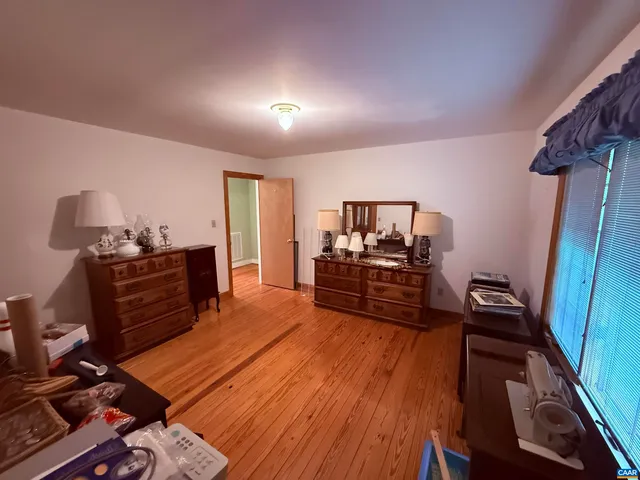 a view of an ocean and yard