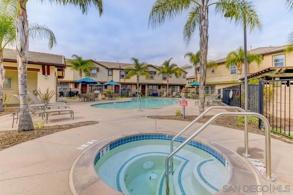 2710 Sparta Road, Unit 1 Chula Vista, CA 91915 - Photo 41 of 45 a swimming pool with outdoor seating and yard