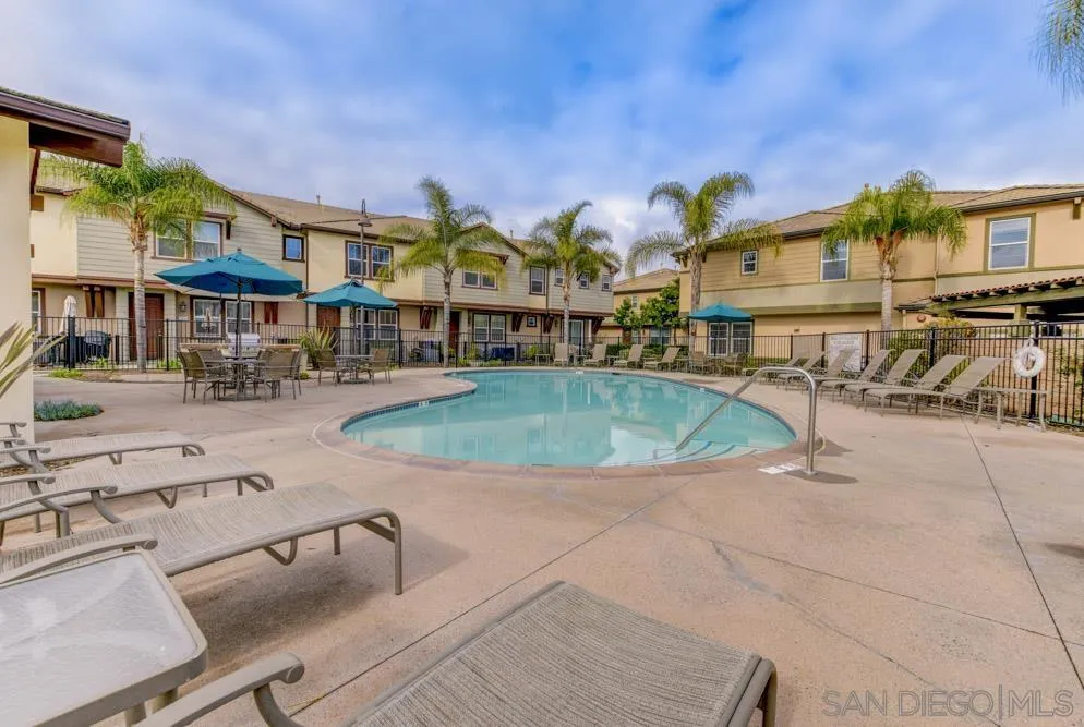 2710 Sparta Road, Unit 1 Chula Vista, CA 91915 - Photo 42 of 45 an aerial view of a house with swimming pool and furniture